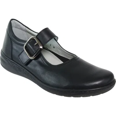David Tate Pace Leather Mary Jane In Black