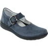David Tate Pace Leather Mary Jane In Blue