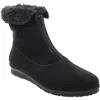 David Tate Planet Waterproof Bootie In Black Suede