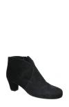 David Tate Prestige Bootie In Black Suede