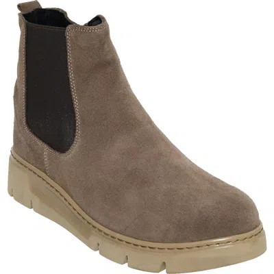 David Tate Promo Leather Chelsea Boot In Gray