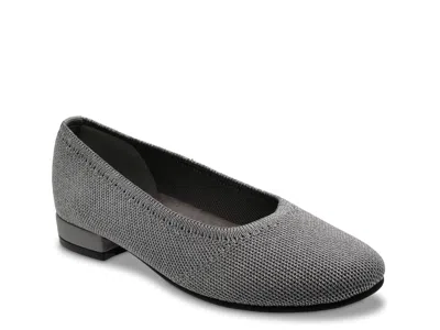 David Tate Romina Ballet Flat In Gray