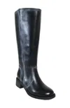 David Tate Sahara Leather Knee High Boot In Multi
