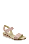 David Tate Scala Slingback Sandal In Pink Lizard