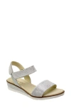 David Tate Scala Slingback Sandal In White Lizard