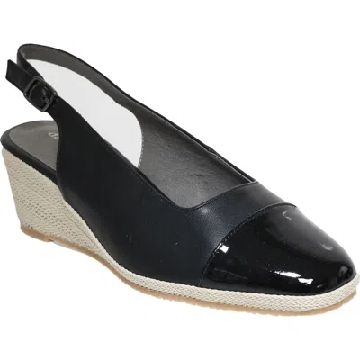 David Tate Sheyla Slingback Wedge Pump In Black