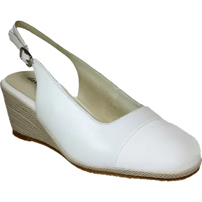 David Tate Sheyla Slingback Wedge Pump In White