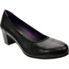 David Tate Simona Block Heel Pump In Black