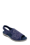 David Tate Stretch Slingback Sandal In Navy