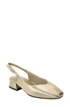 David Tate Sugar Slingback Pump In Platinum