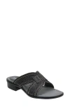 David Tate Thrill Detailed Sandal In Black