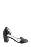 David Tate Timeless Ankle Strap Sandal In Black Leather