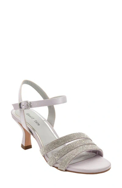 David Tate Trio Evening Sandal In Silver