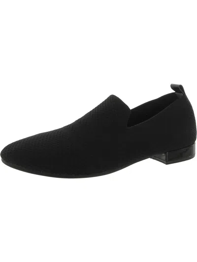 David Tate Ultimate Womens Knit Slip On Loafers In Black