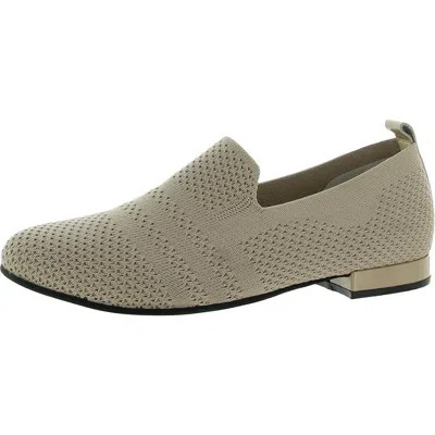 David Tate Ultimate Womens Knit Slip On Loafers In Gray