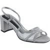 David Tate Wed Strappy Sandal In Silver