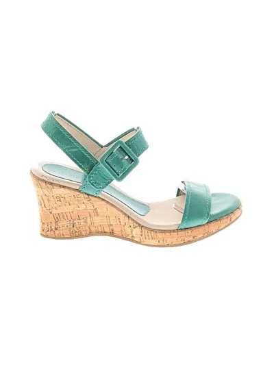 Pre-owned David Tate Wedges In Blue