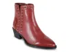 David Tate Wide Width Fringe Bootie In Red