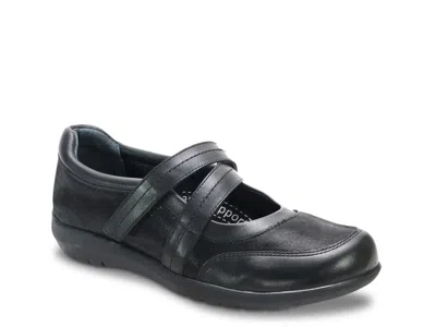 David Tate Wide Width Geena Mary Jane Slipon In Black