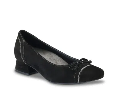David Tate Wide Width Harriot Pump In Black