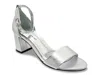 David Tate Timeless Ankle Strap Sandal In Silver