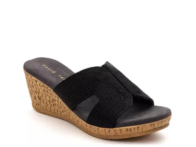 David Tate Wide Width Vikki Wedge Sandal In Multi