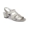 David Tate Extra Wide Width Event Gladiator Sandal In White
