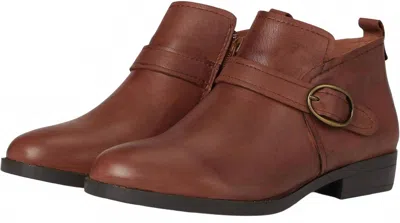 David Tate Women's Maverick Ankle Boots In Luggage Nappa Leather In Blue