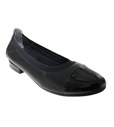 David Tate Women's Nicole Flats - Wide Width In Black