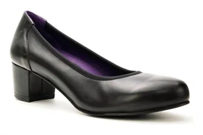 DAVID TATE WOMEN'S SIMONA LEATHER PUMP IN BLACK