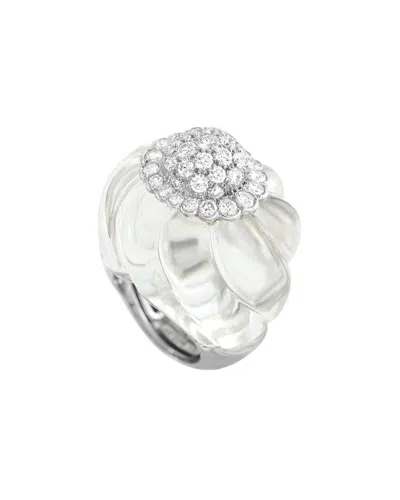 David Webb 18k & Platinum 1.20 Ct. Tw. Diamond Crystal Ring (authentic Pre-  Loved)