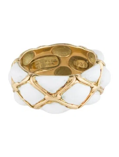 Pre-owned David Webb 18k Enamel Band In Multi