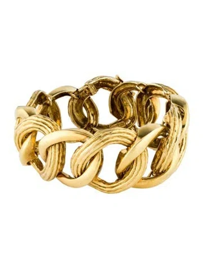 Pre-owned David Webb 18k Link Bracelet, 6.25" In Multi