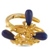 David Webb 18k Yellow Gold 2.77ct Diamond And Lapis Bracelet Dw03-100325 In Gold