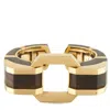 David Webb 18k Yellow Gold And Cocobolo Wood Geometric Cuff Bracelet Dw25-111925 In Gold