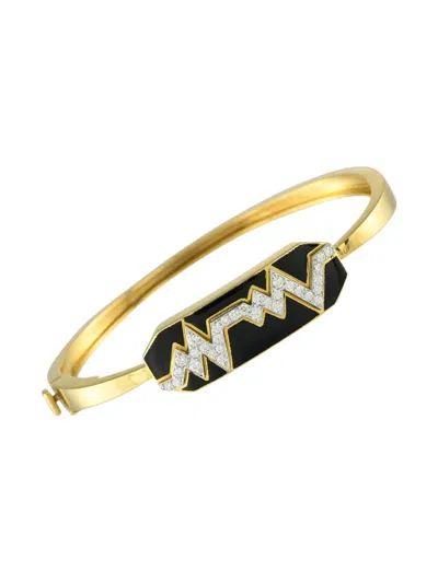 Pre-owned David Webb 18k Yellow Gold Diamond Bracelet