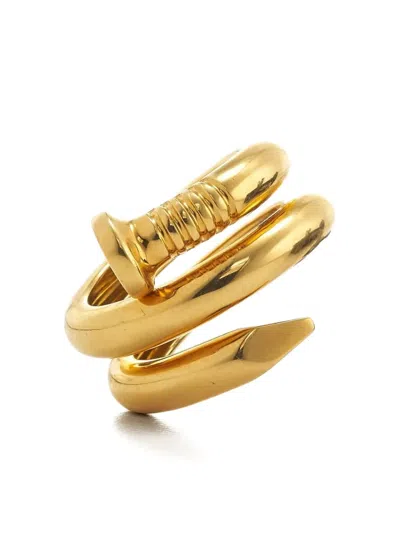 DAVID WEBB 18K YELLOW GOLD NAIL RING