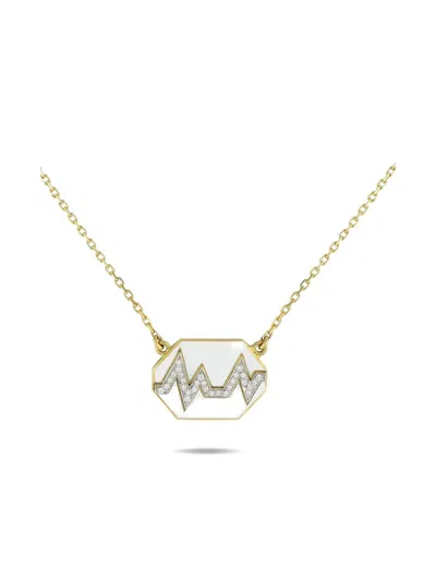 Pre-owned David Webb 18k Yellow Gold Skip Diamond Necklace