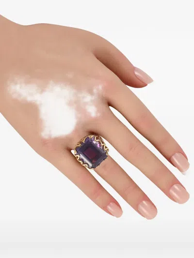 Pre-owned David Webb Amethyst Ring In Gold