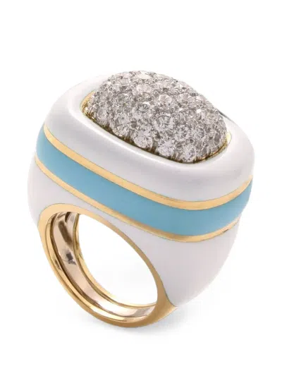 David Webb Cabana Ring Mit Diamant In Gold