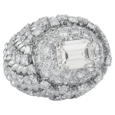Pre-owned David Webb Cocktail Dome Ring In Multi
