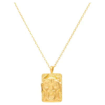 Pre-owned David Webb Contemporary 18 Karat Yellow Gold Taurus Zodiac Pendant Necklace