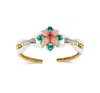 David Webb Diamond & Gemstone Asheville Bracelet In 18k Yellow Gold & Platinum In Gold