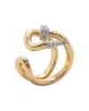 David Webb 18k Yellow Gold Diamond Nail Ring In Gold
