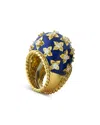 David Webb Diamond Star Ring In 18k Yellow Gold & Platinum, 2.01 Tcw In Gold
