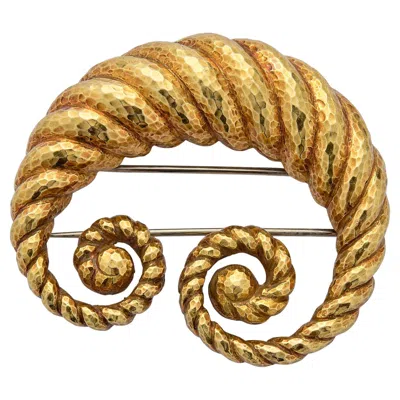 Pre-owned David Webb Gold Brooch In Multi