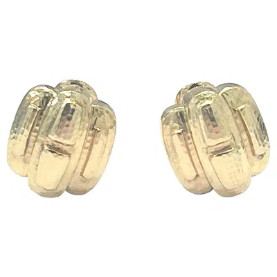 Pre-owned David Webb Gold Ear Clips By  In Multi