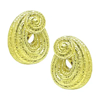 Pre-owned David Webb Gold Earrings In Multiple