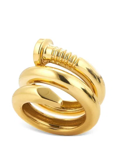 David Webb Nail Ring In Gold