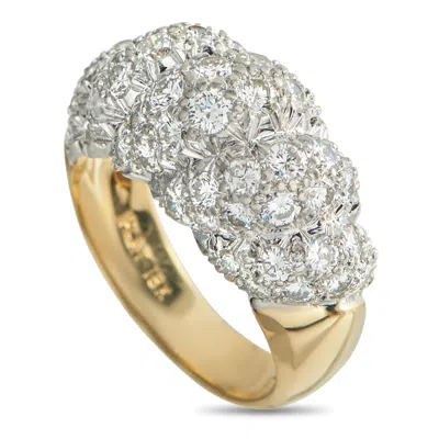 David Webb Platinum And 18k Yellow Gold 2.0ct Diamond Ring Dw31-122625